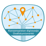 Kansanopiston digiosaaja -osaamismerkki.